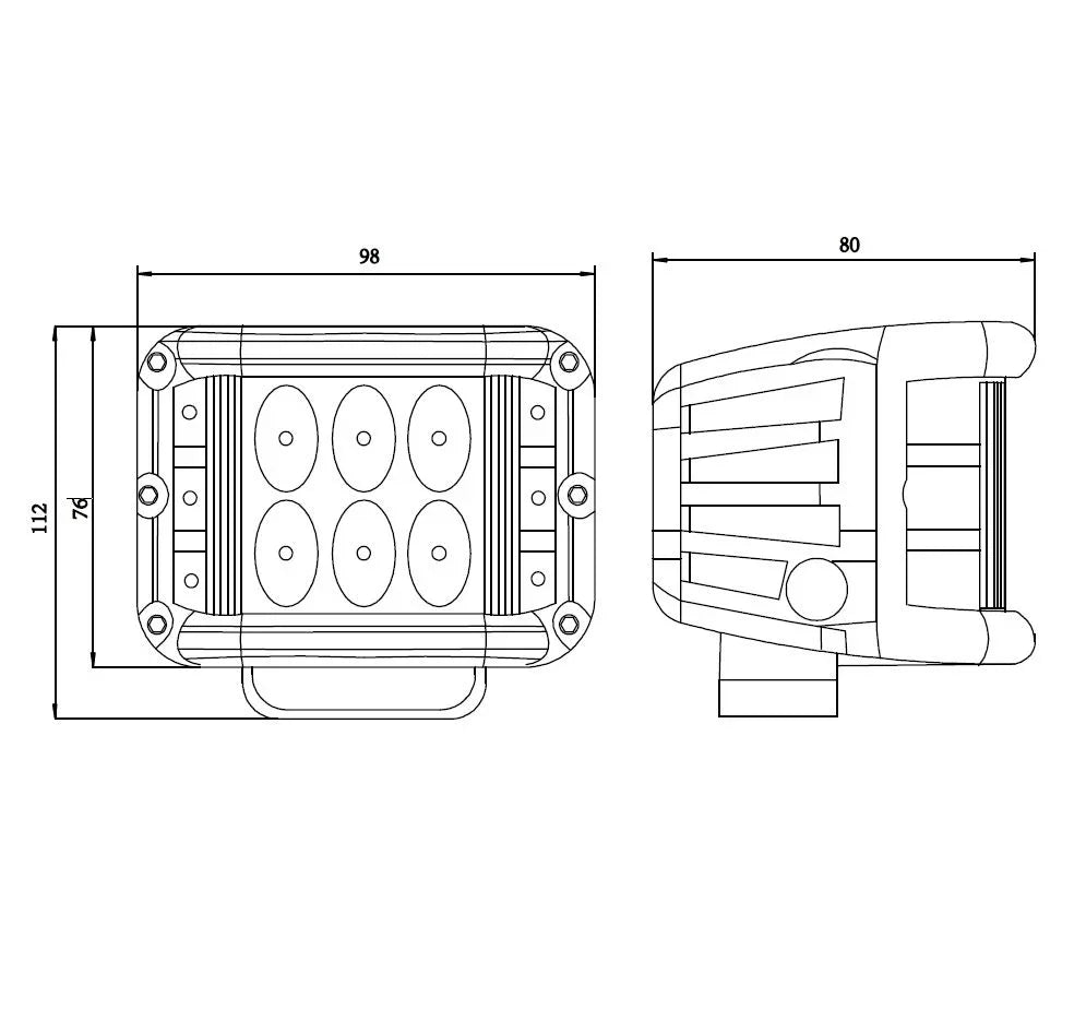 Kinwons Led Valosarja Sideshooter Tieliikenne Hyv. 48W