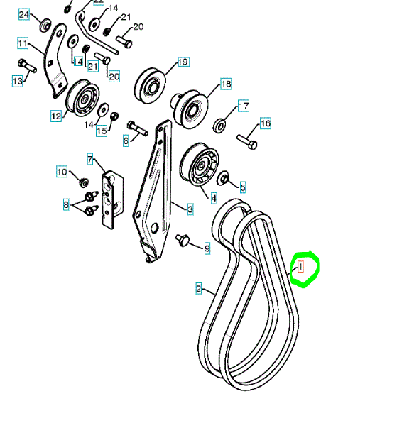 Husqvarna lumilingon hihna - Puutarhakone