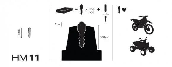 MaxiGrip Nastasarja 11mm 150kpl Sis. työkalu