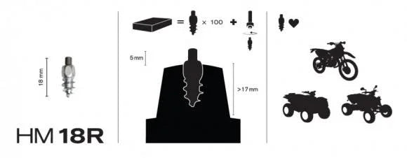 MaxiGrip Nastasarja 18mm Racing 100pakk Sis. työkalu