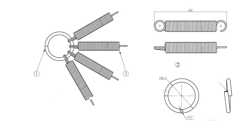 Bronco Lumiketjun kiristäjät pari 8-15"