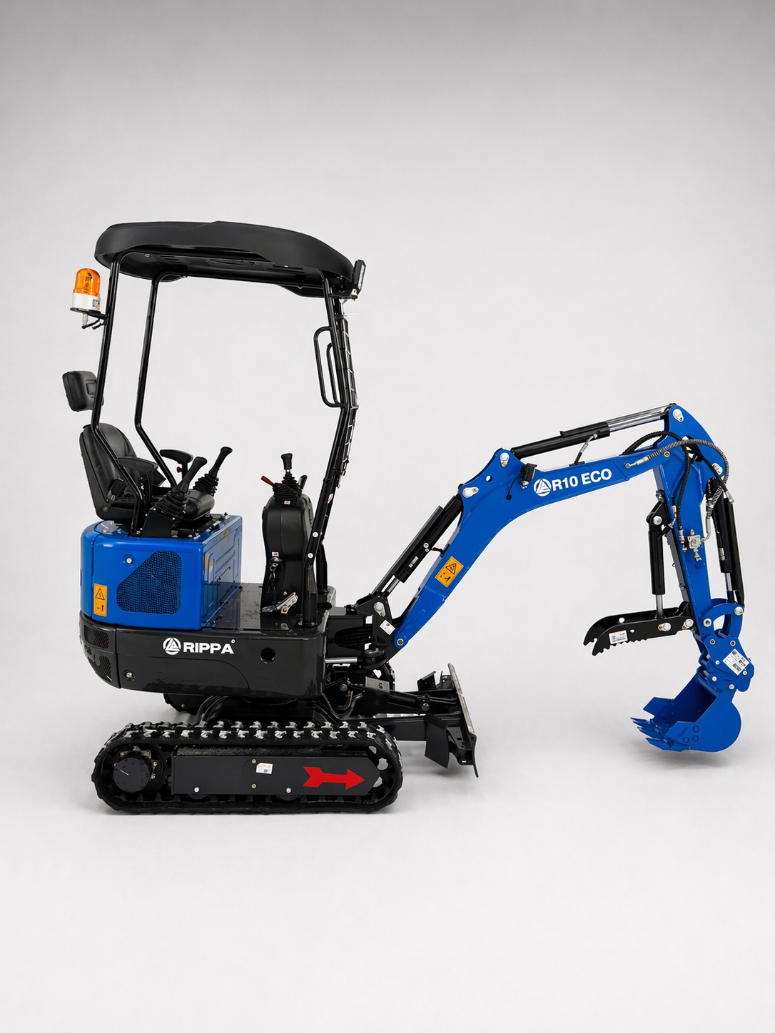Rippa R10 ECO minikaivinkone -Kubota Z482 2-sylinterinen moottori