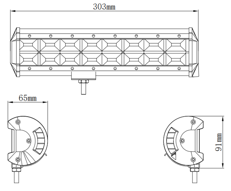 Kinwons Led Kaukovalopaneeli 10-30V 192W Flood