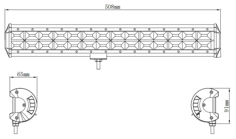 Kinwons Led Kaukovalopaneeli 10-30V 336W Flood