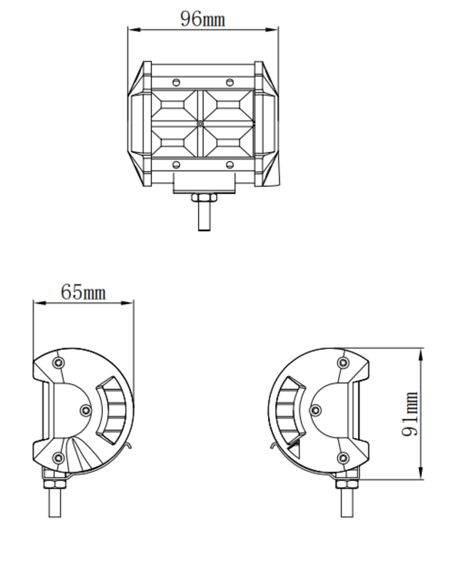 Kinwons Led Kaukovalopaneeli 10-30V 48W Flood