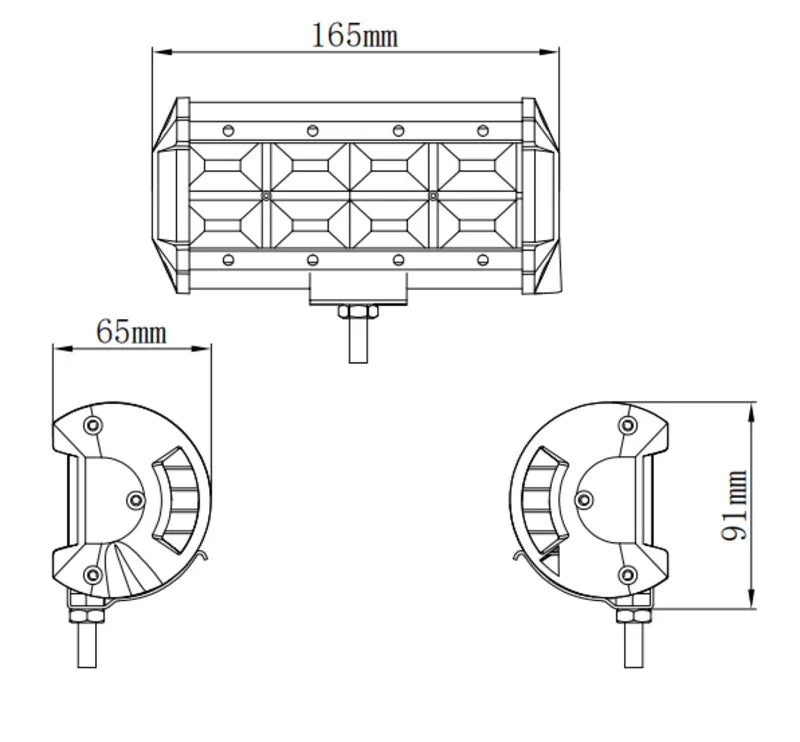 Kinwons Led Kaukovalopaneeli 10-30V 96W Flood