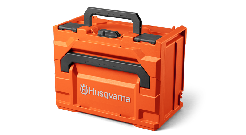 Husqvarna kuljetuslaatikko akuille (vetoisuus 4 akkua)