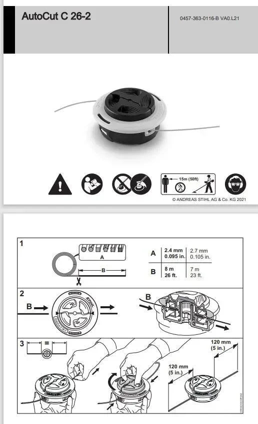 STIHL Autocut 26-2 Siimapää - Puutarhakone