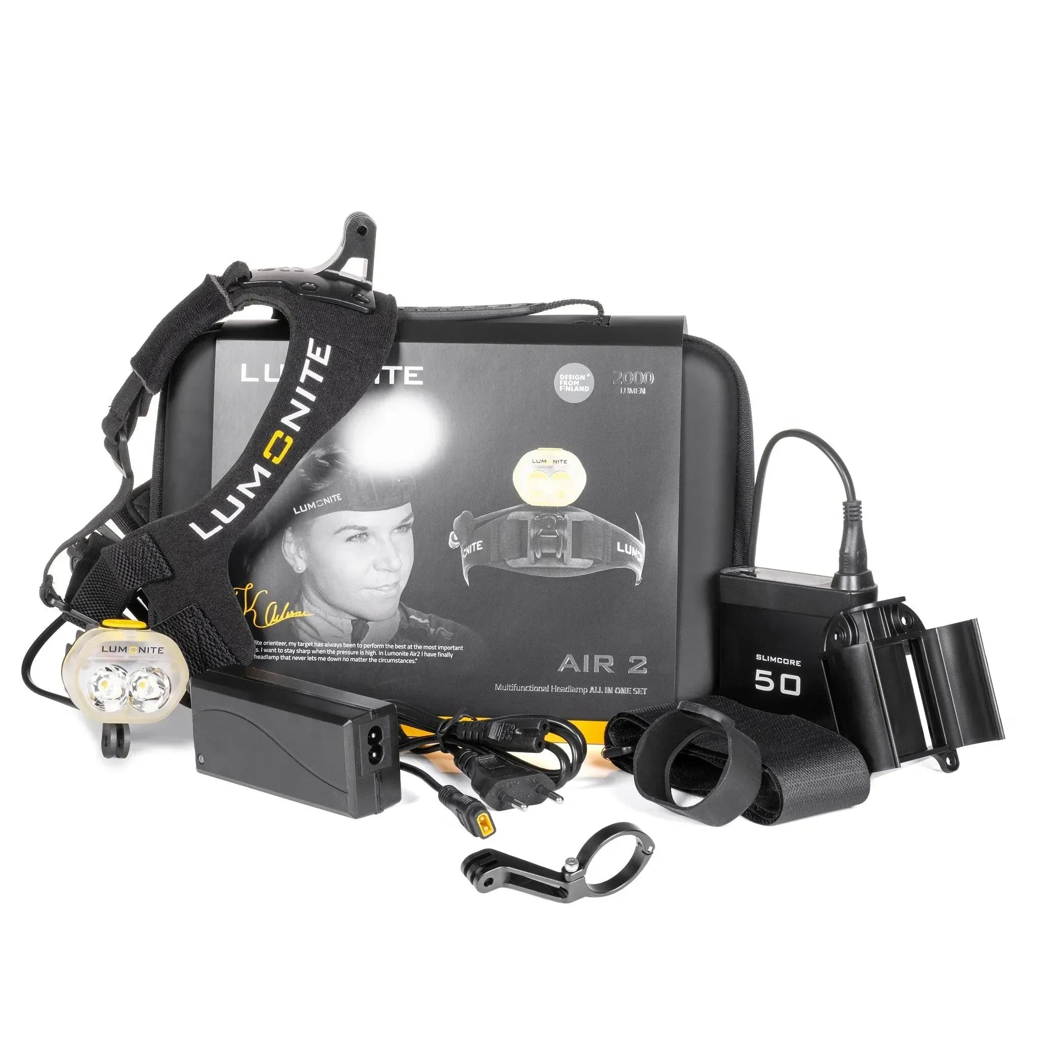 LUMONITE Pyöränvalo Air2, 2231 lm - Puutarhakone