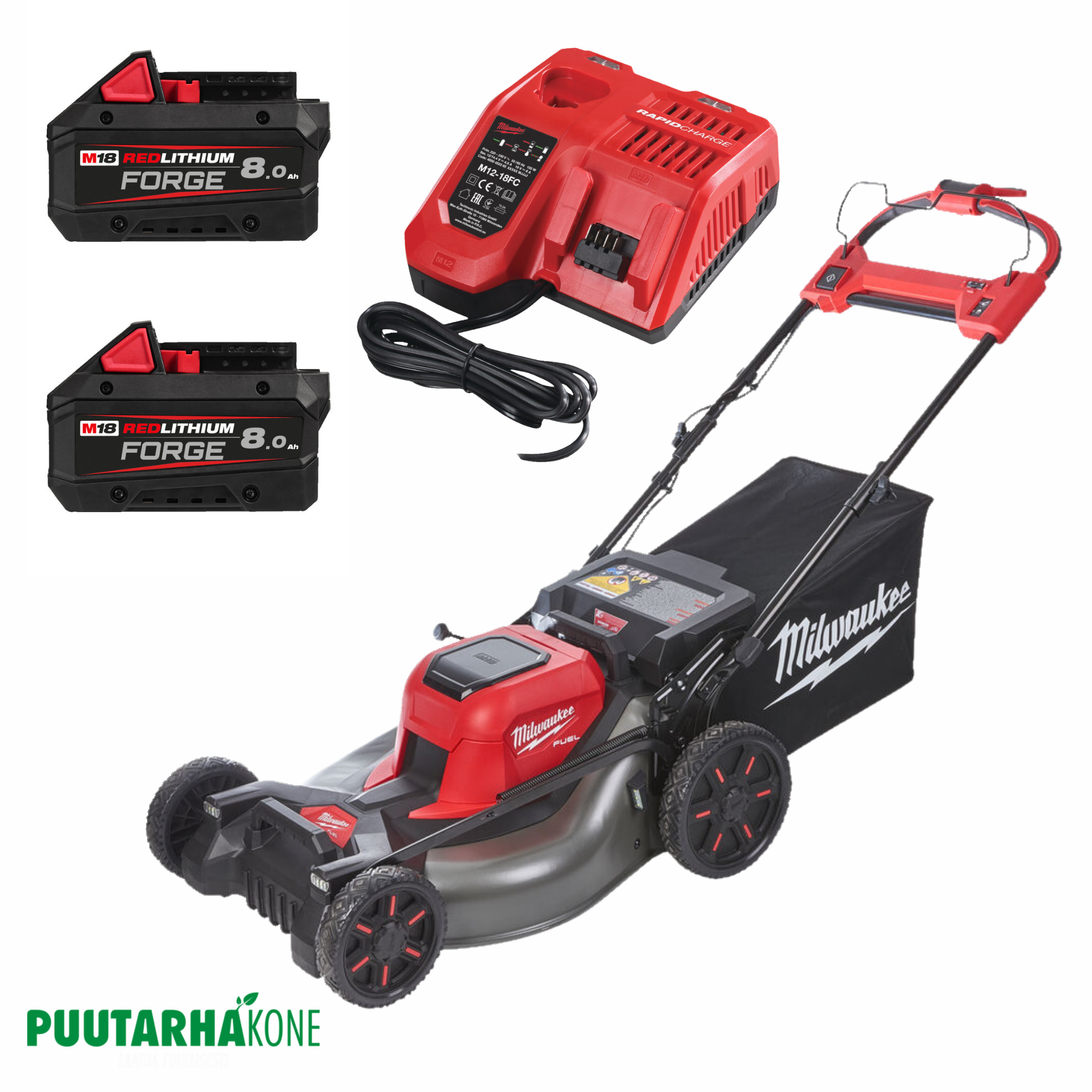 Milwaukee akkuruohonleikkuri M18 F2LM53 -setti