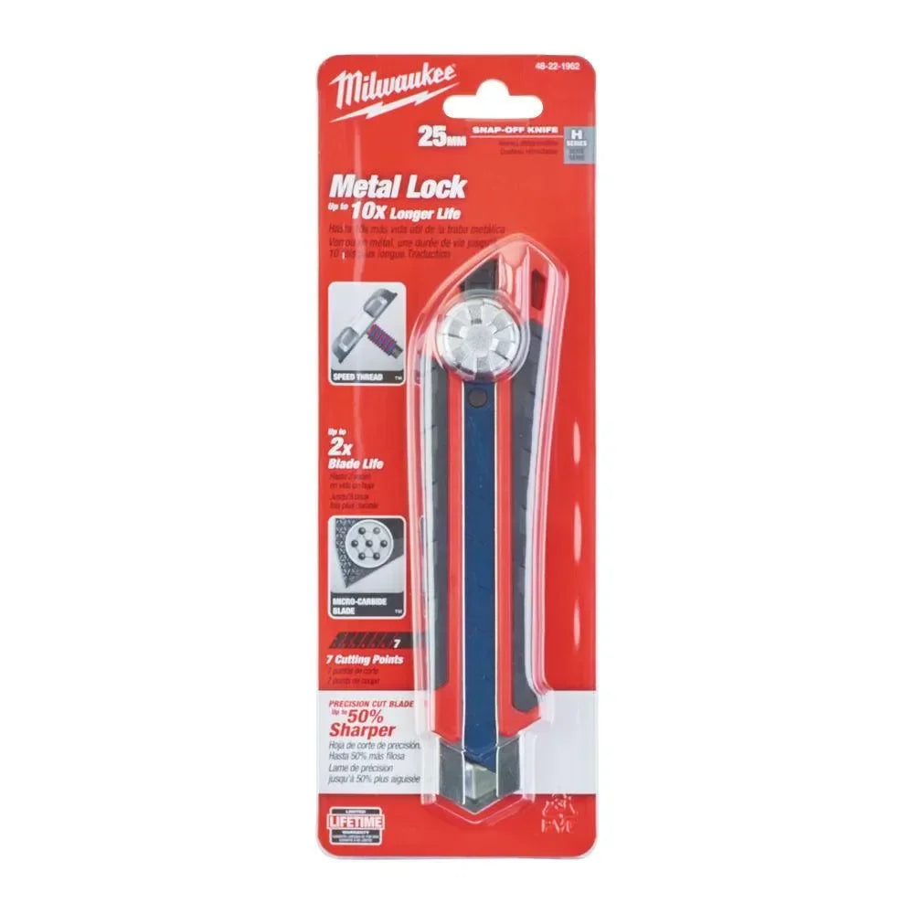 Milwaukee katkoteräveitsi 25mm - Puutarhakone