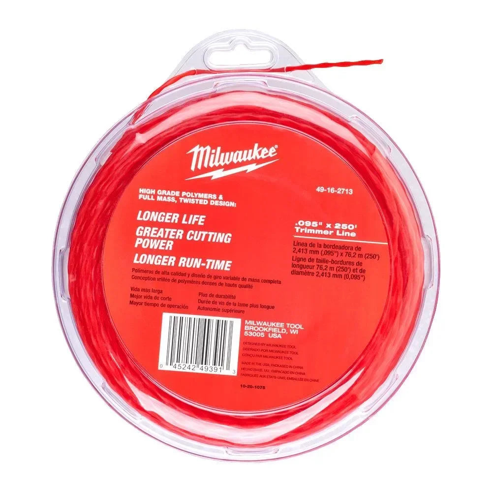 Milwaukee trimmerin siima 76M / 2,4 mm - Puutarhakone