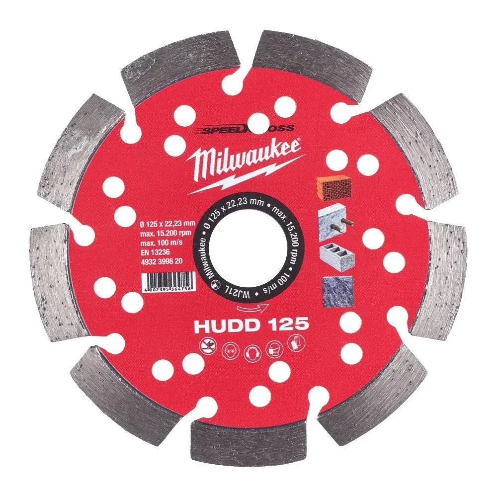 Milwaukee timanttilaikka HUDD 125X22,2 - Puutarhakone