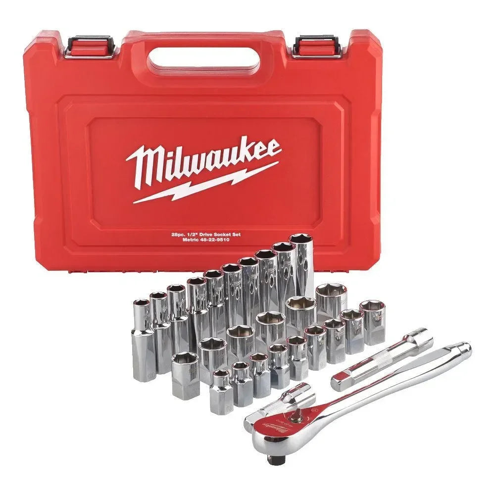 Milwaukee hylsysarja 1/2"mm (28kpl) - Puutarhakone