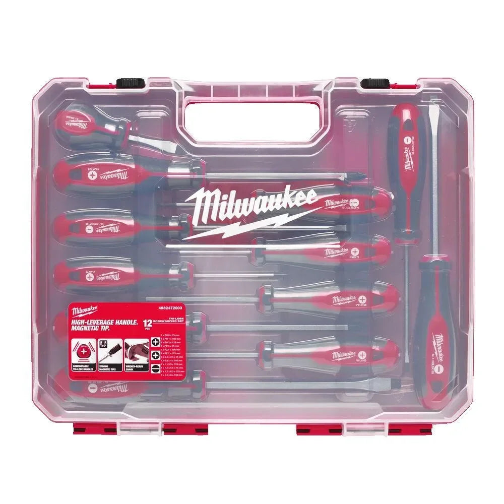 Milwaukee ruuvimeisselit (12kpl) - Puutarhakone
