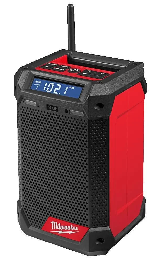 Milwaukee työmaaradio/laturi M12 RCDAB+ -runko - Puutarhakone