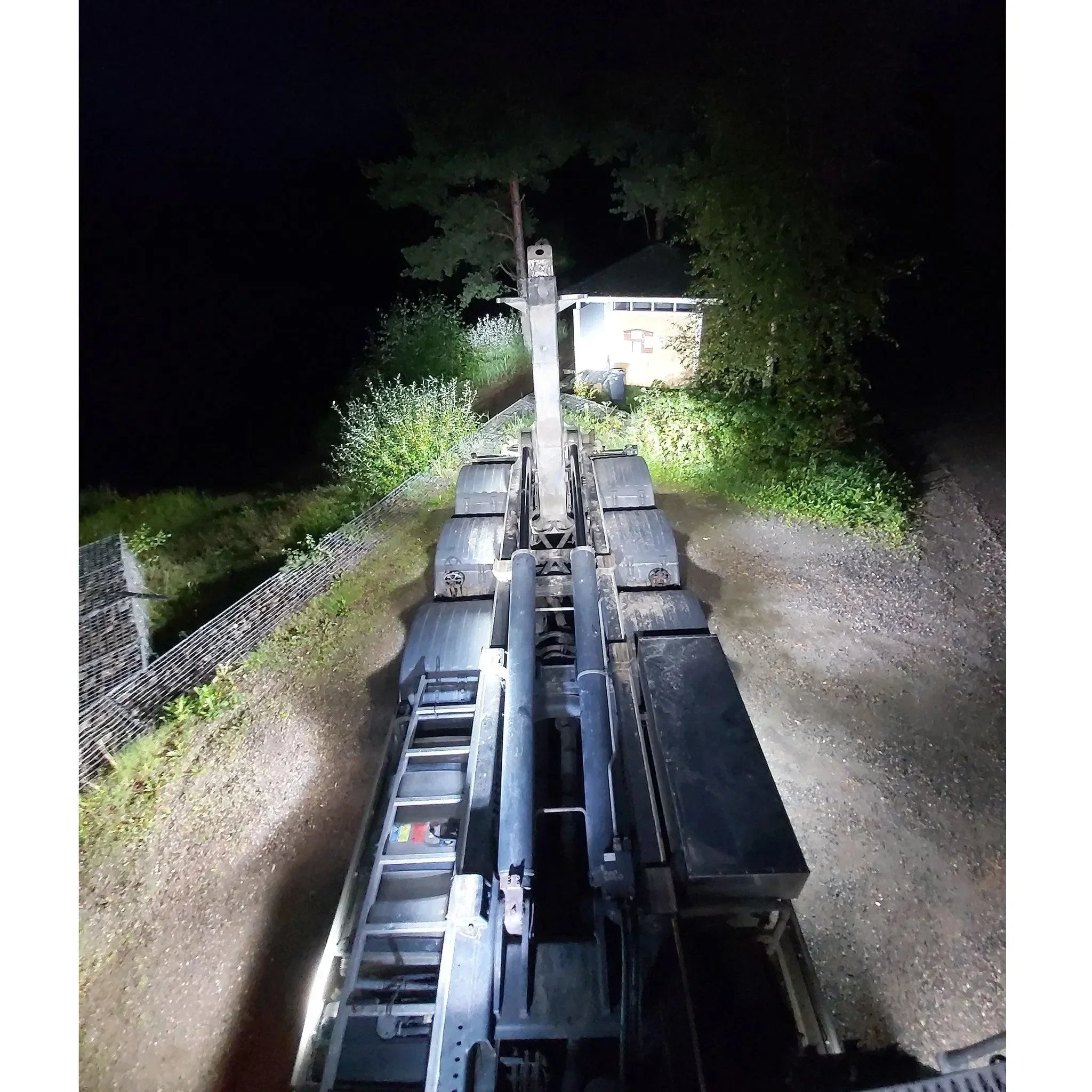 Työvalo Purelux Terrain Black Square Flood, 20W, Leveä - Puutarhakone