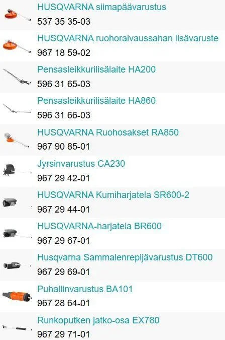 Husqvarna 525LK -moottoriyksikkö - Puutarhakone
