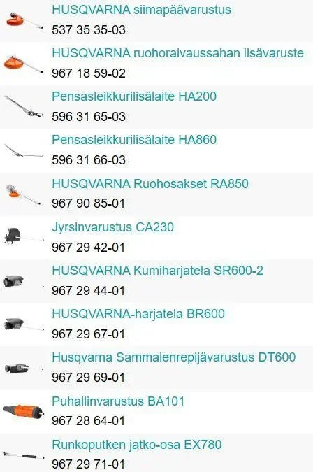 Husqvarna 525LK -moottoriyksikkö - Puutarhakone