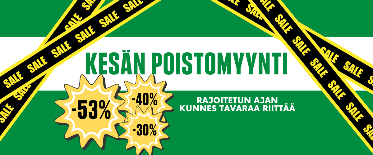 Kesän poistomyynti - Puutarhakone