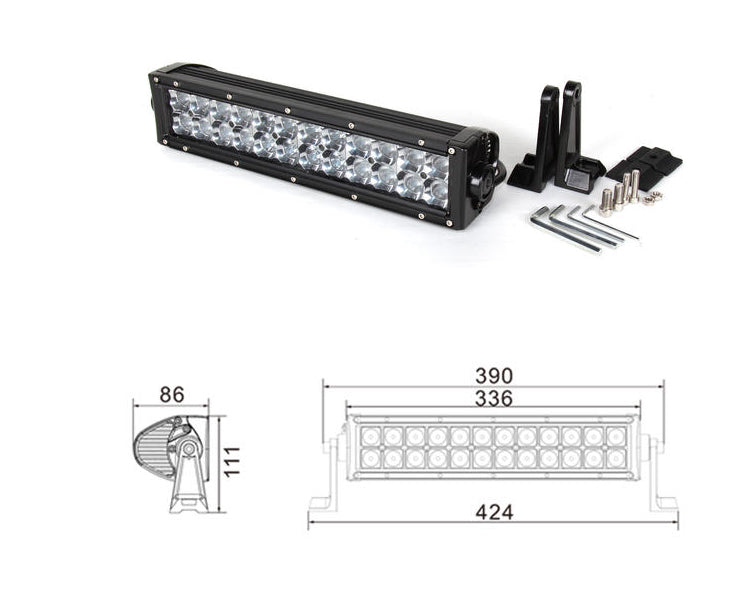 Kinwons Led Kaukovalopaneeli 10-32V 72W