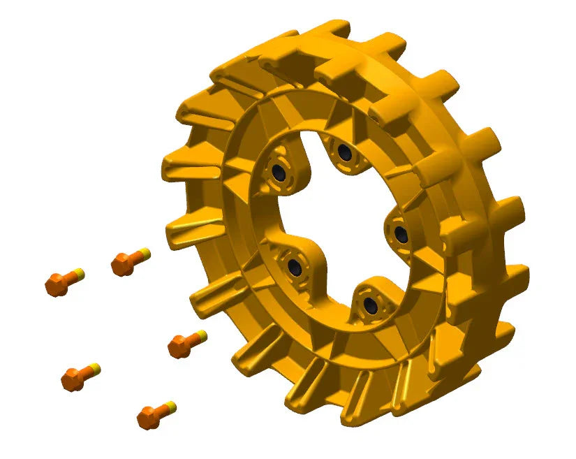 Camso Sprocket 16 teeth 4S, 5 bolt 3/8-16 x 1 1/4