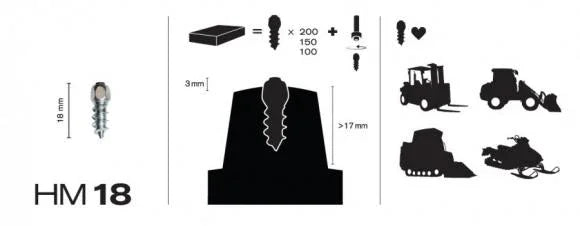 MaxiGrip Nastasarja 150pakk.18mm Sis. työkalu