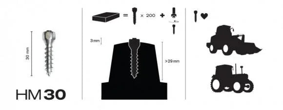 MaxiGrip Nastasarja 150pack.30mm Sis. työkalu