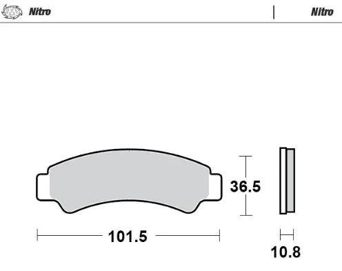 Motomaster Brake pads Nitro: ATV/UTV CF MOTO