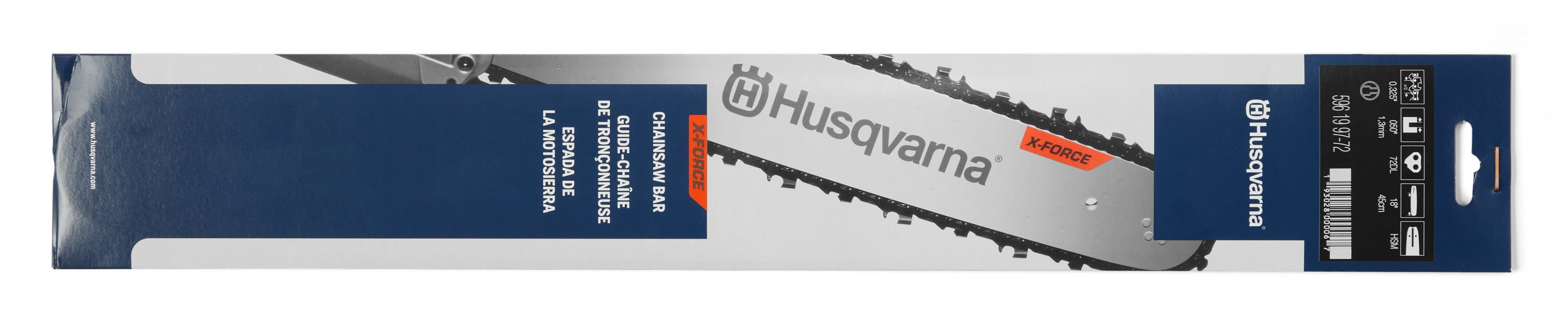 Husqvarna teräpaketti 18" 325 / 1,3mm X-Force - Puutarhakone