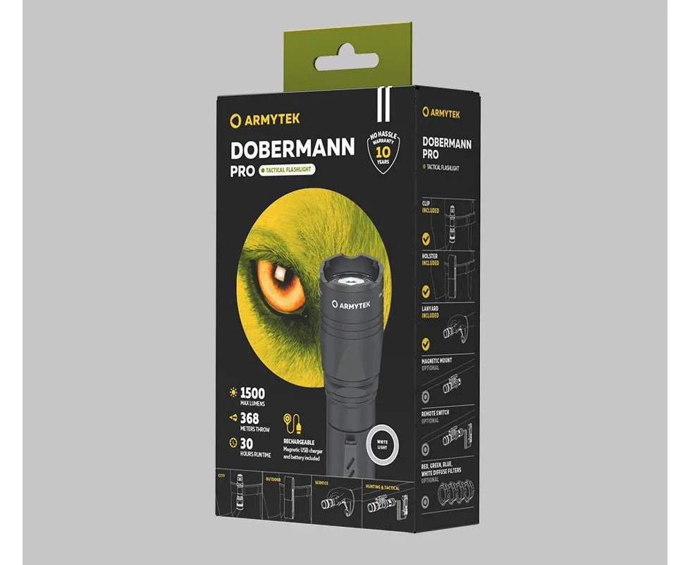 Armytek Dobermann Pro Magnet USB Sand (lämmin valo)