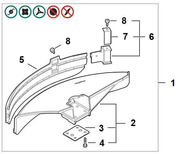 STIHL sektorisuoja FS450/480