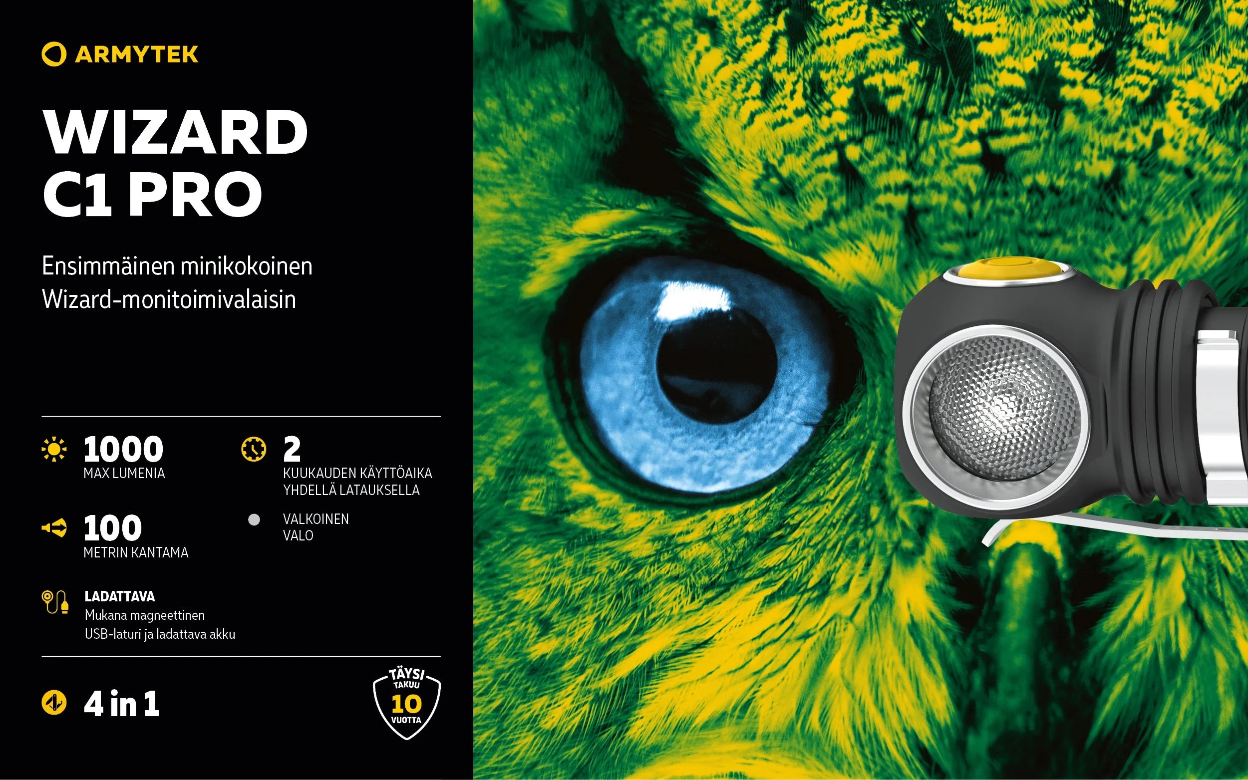 Armytek Wizard C1 Pro -Valkoinen