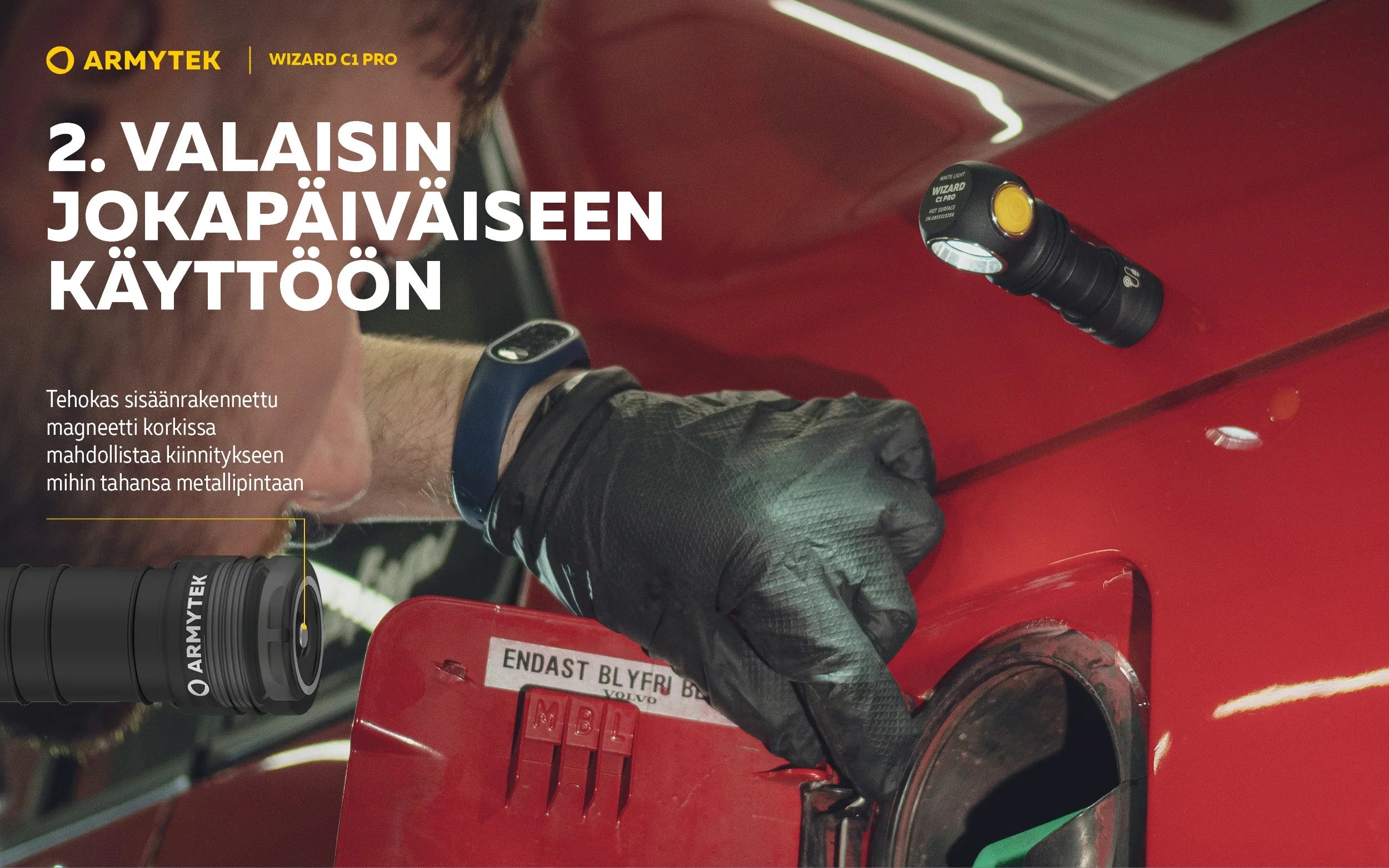 Armytek Wizard C1 Pro -Valkoinen