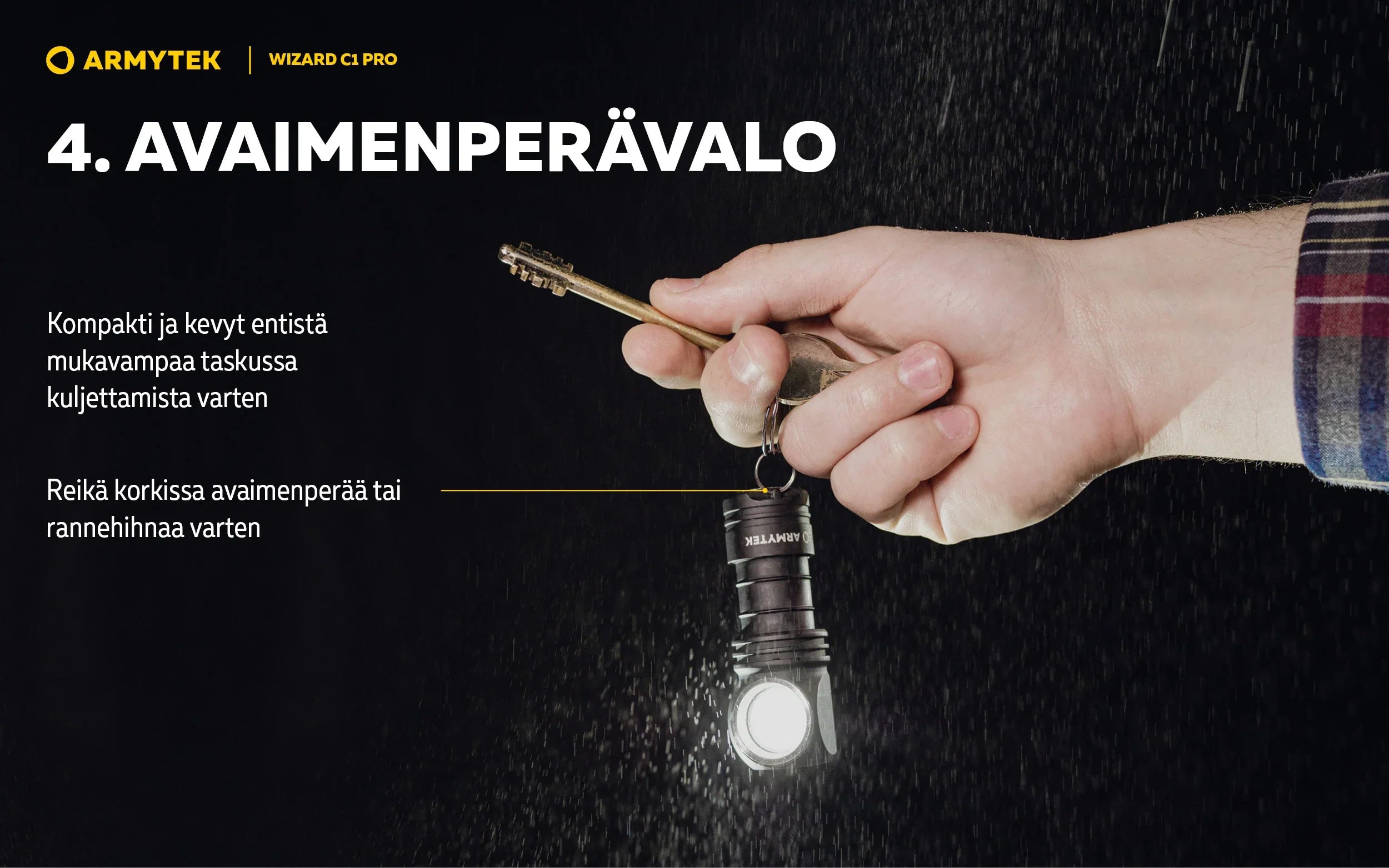 Armytek Wizard C1 Pro -Valkoinen