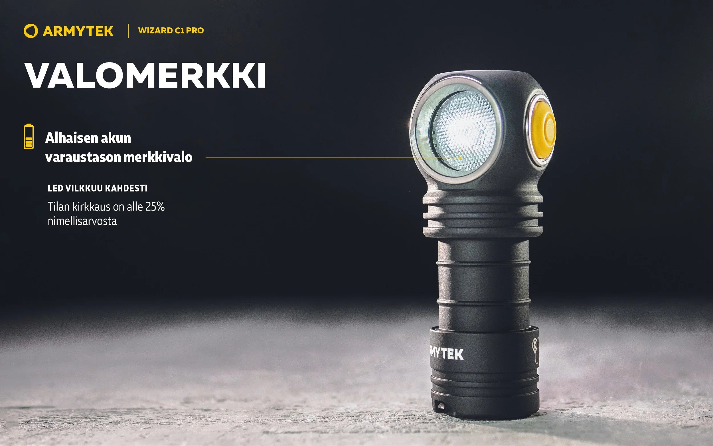 Armytek Wizard C1 Pro -Valkoinen