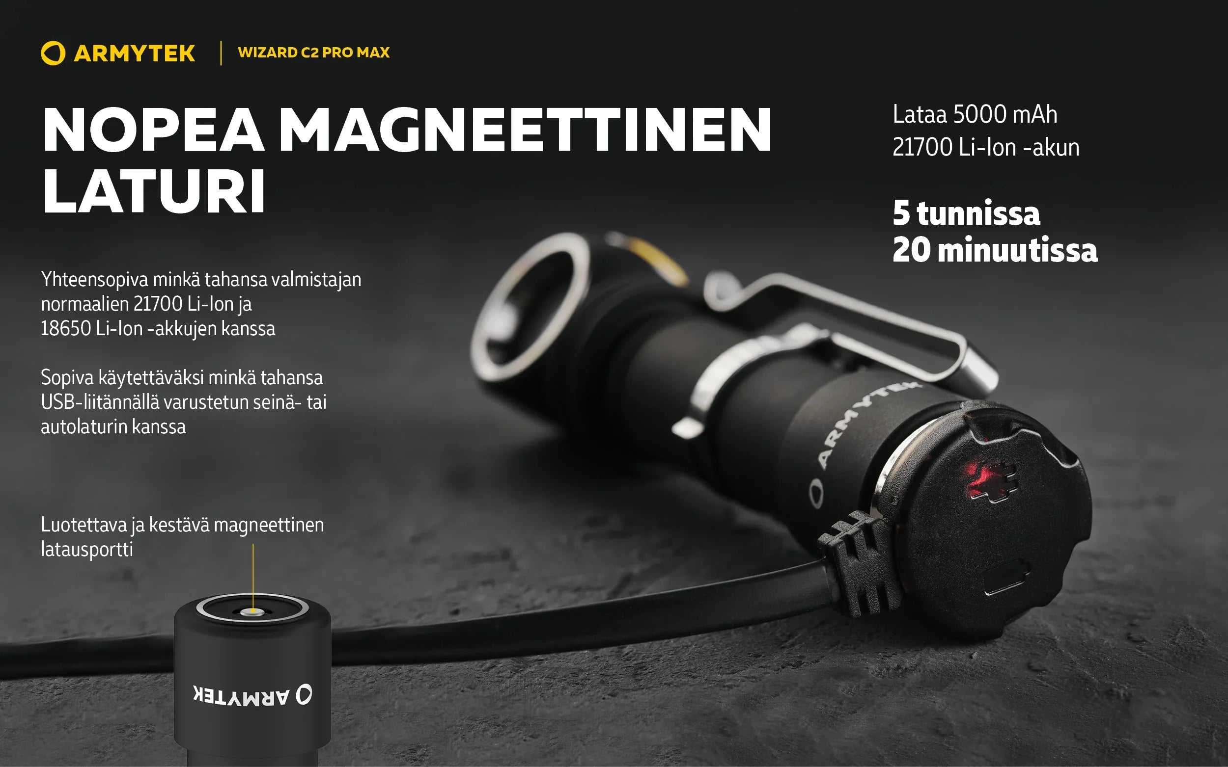 Armytek Wizard C2 Pro Max Magnet USB