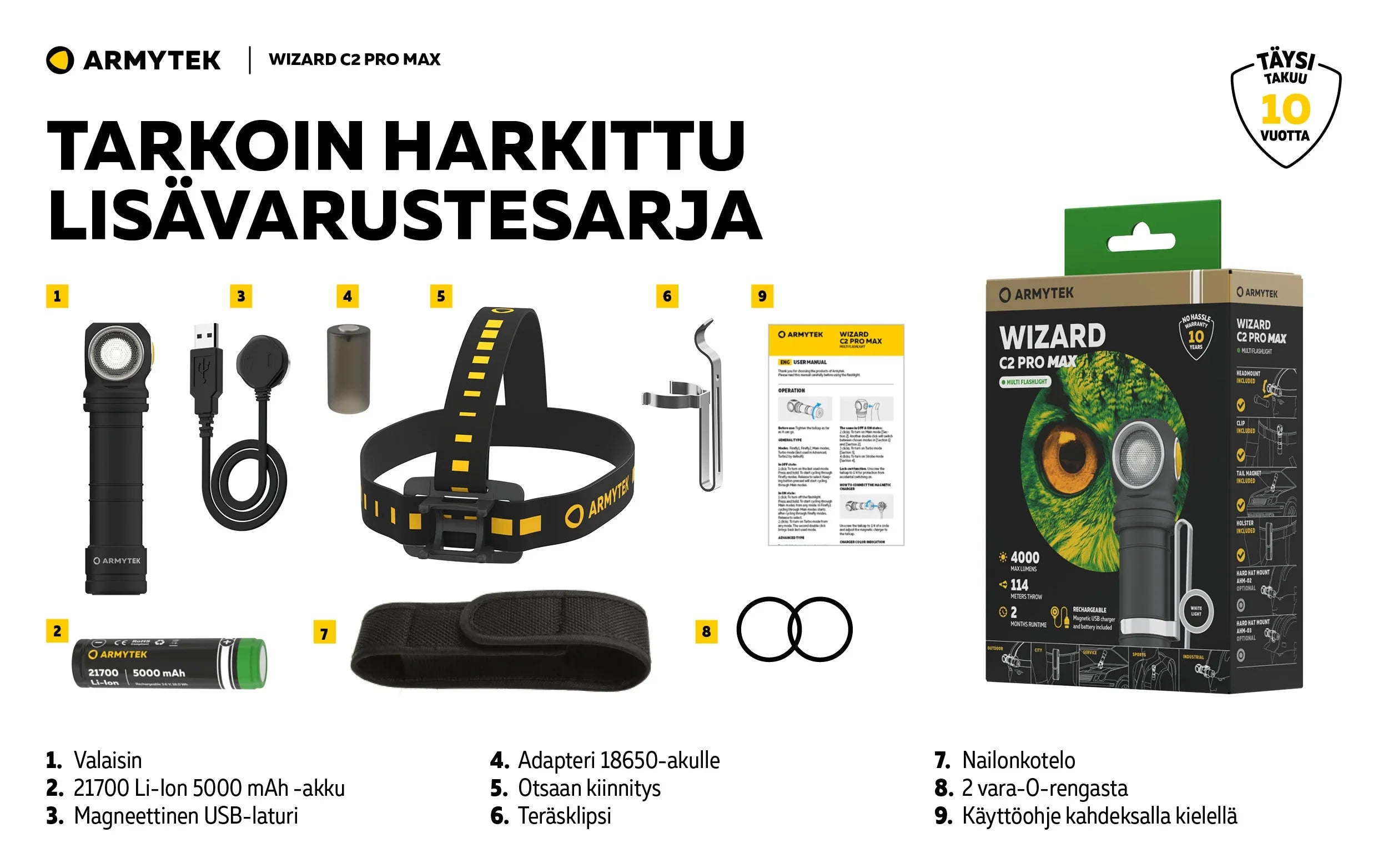 Armytek Wizard C2 Pro Max Magnet USB