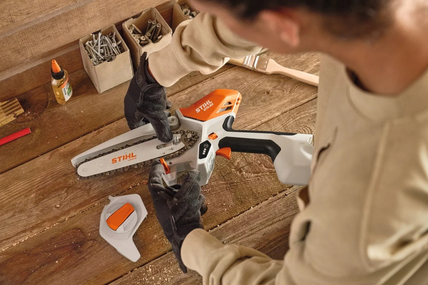 STIHL GTA 30 akkuoksasaha -setti