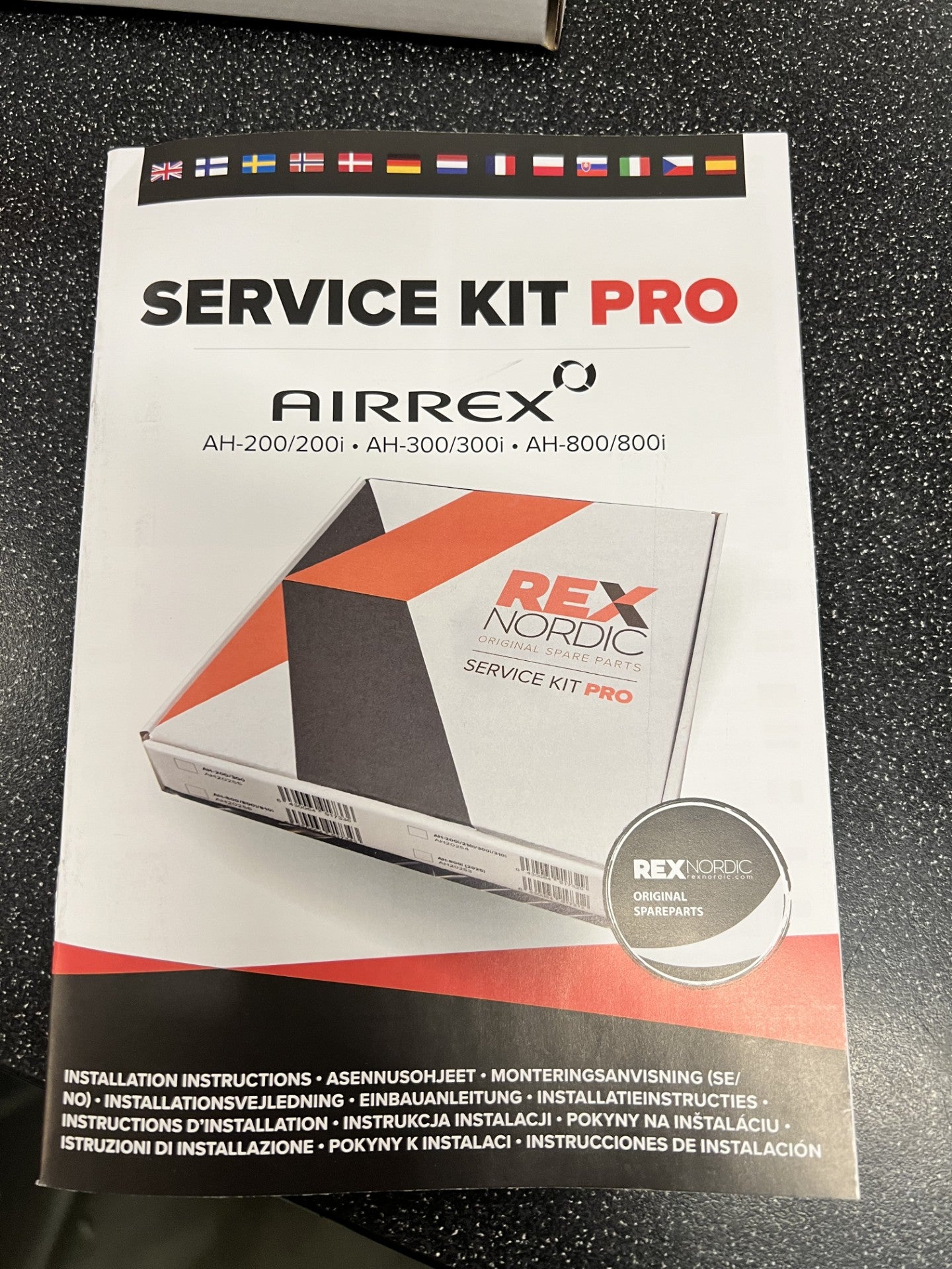 Airrex PRO huoltosarja AH-200/300 (Wifillä)