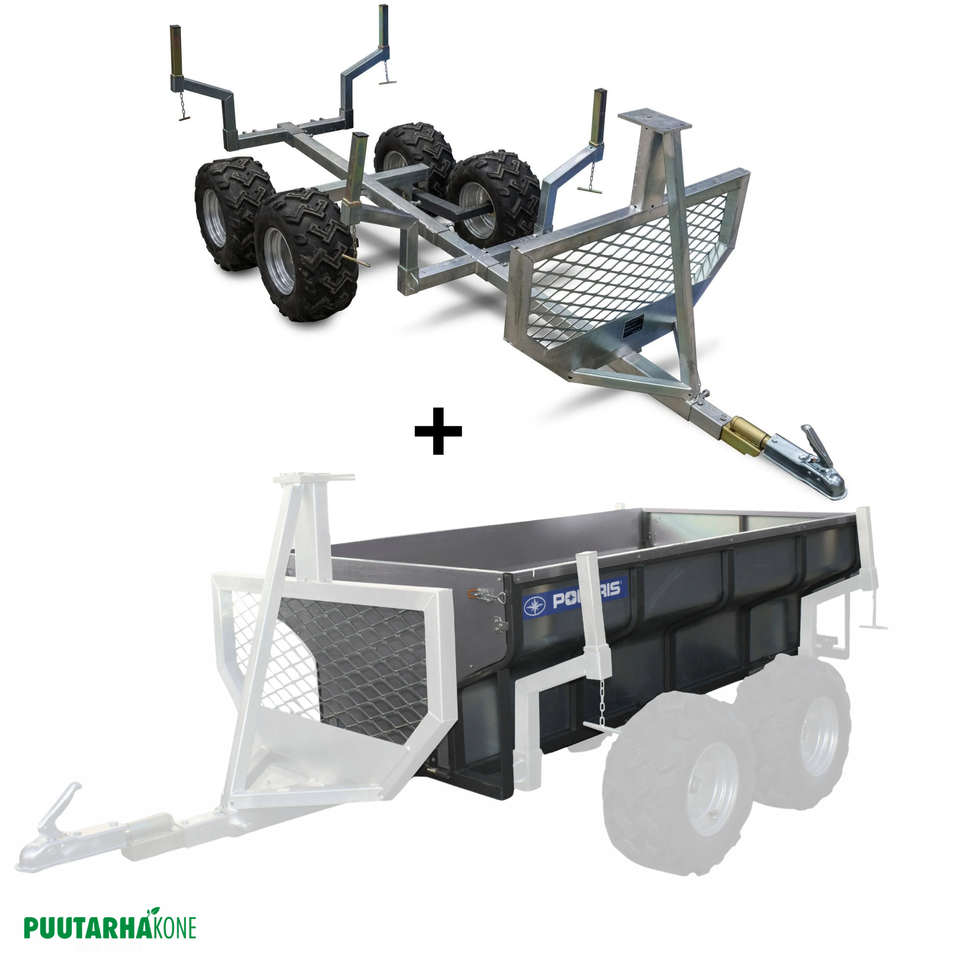 Polaris ATV tukkikärry lavalla